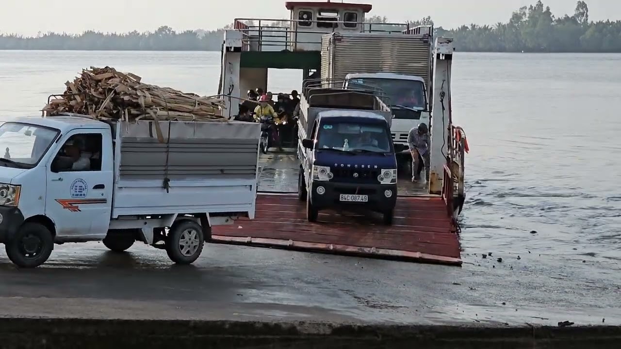 Trà Vinh || Phà Hòa Minh - Bãi Vàng.