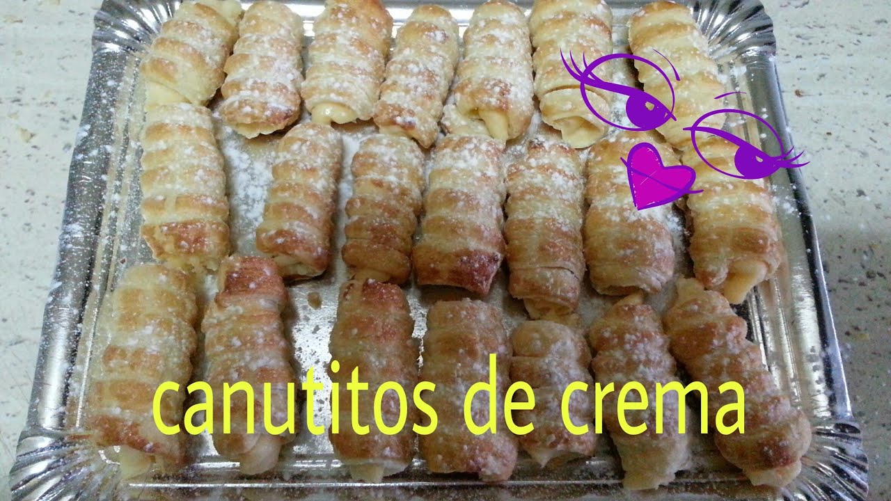 Canutitos rellenos de crema