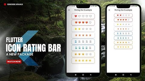 Icon Rating Bar in Flutter | Customizable Rating Widget