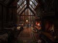 Rainy Cabin Night 🌧️🔥 Cozy Fireplace Ambience #fireplace #relax #jazz #cozyambience