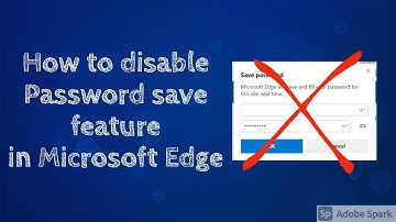 Disable password save  in Microsoft Edge  | GPO #Edge #Microsoft #GPO