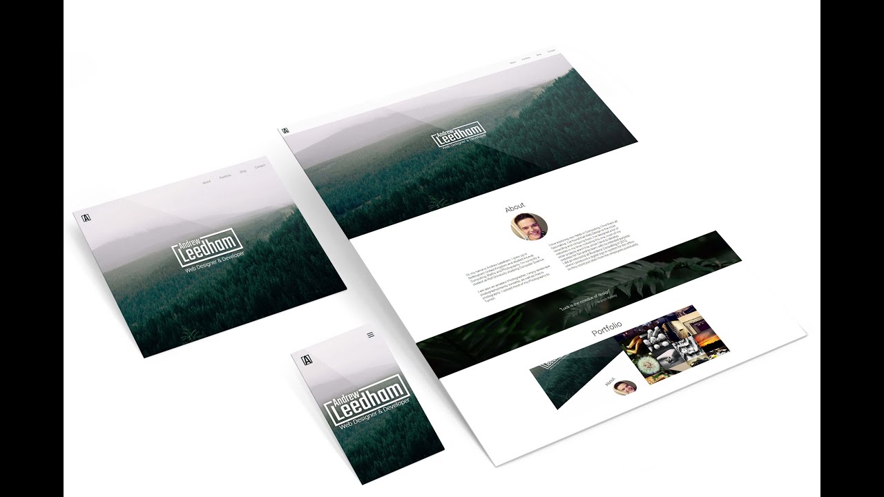 Personal Portfolio Design Timelapse