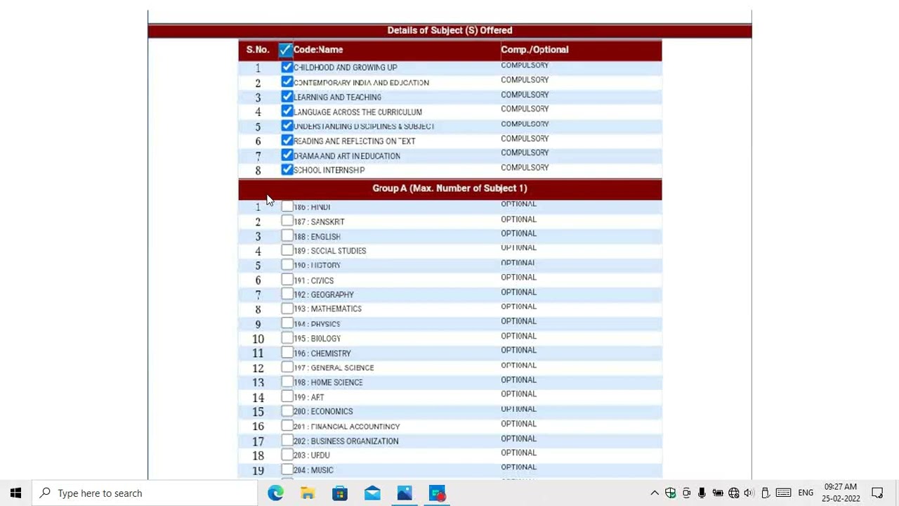 Mgsu exam form 2022 / mgsu exam form 2022 me subject kaise bhare