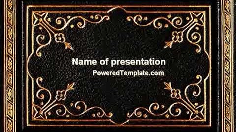 Gold Pressing PowerPoint Template by PoweredTemplate.com