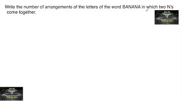 Write the number of arrangements of the letters of the word BANANA in which two N’s come together|11