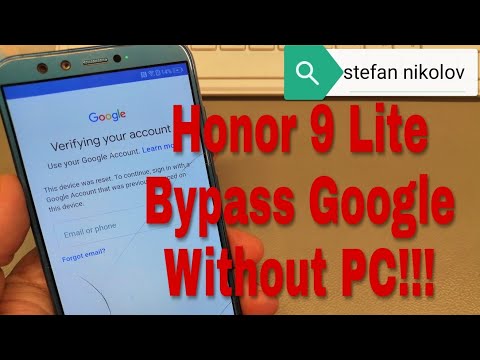 BOOM!!! Honor 9 lite /LLD-L31/. Remove Google Account, Bypass FRP.