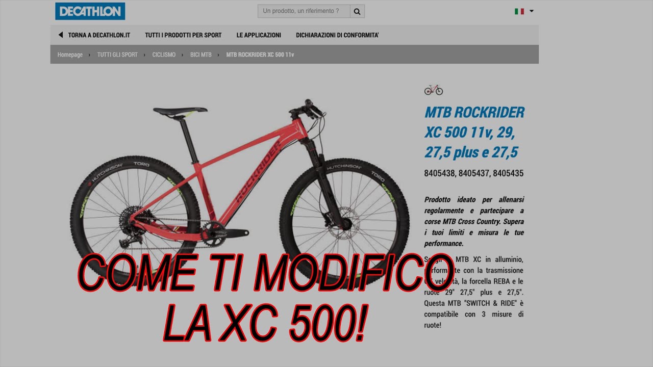 Come ti modifico la XC500 del Decathlon - YouTube