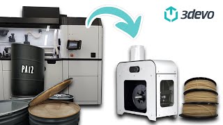 From Mjfsls Powder Waste Into 3D Printing Filament Client Success Story With 3Devo Filament Maker