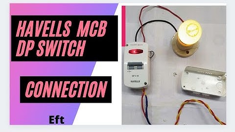 Connection of Havells MCB DP Switch|How to Connect MCB DP Switch|Havells 32amp mcb dp switch