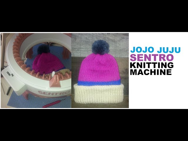 Sentro Knitting Machine Review 🎁 Unboxing 👒 How to Knit a Hat ✨ Sentro 40  Needle 