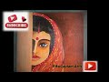 Indian women # acrylic colour # cardboard