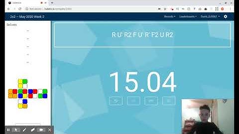 How great cubers.io is. (15.16 ao5) 2x2 Worst time ever