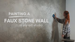 How I made this faux stone wall using just wall paints! screenshot 2