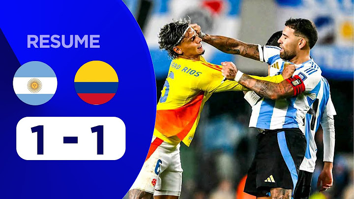 ARGENTINE vs. COLOMBIE [1-1] | RÉSUMÉ | ÉLIMINATOIRES SUD-AMÉRICAINES | JOURNÉE 16