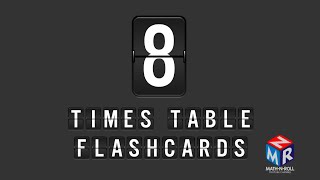 8 times table flashcards