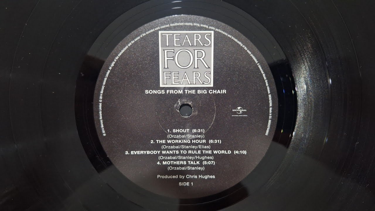 TEARS FOR FEARS Songs From  A Big Chair Lp Demostración (unboxing)