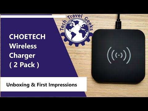CHOETECH 10W Wireless Charger (2 Pack) - QI Fast Charging - Works on iPhone 11 & Pixel 4 XL