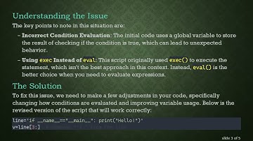 Fixing the Python if statement that always returns false