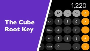 How To Use The Cube Root Key On An Apple i - Phone Using The Calculator Ap.