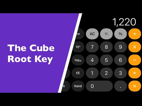 How To Use The Cube Root Key On An Apple i - Phone Using The Calculator Ap.