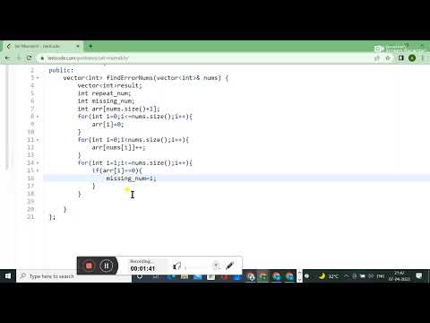 645.  Set Mismatch || LEETCODE SOLUTION || IN C++ || DATA STRUCTURE AND ALGORITHM