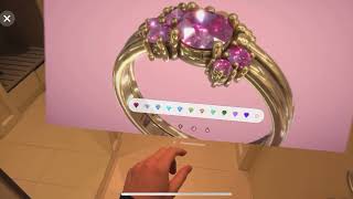 Real time Jewelry rendering on Apple Vision Pro using Three.js