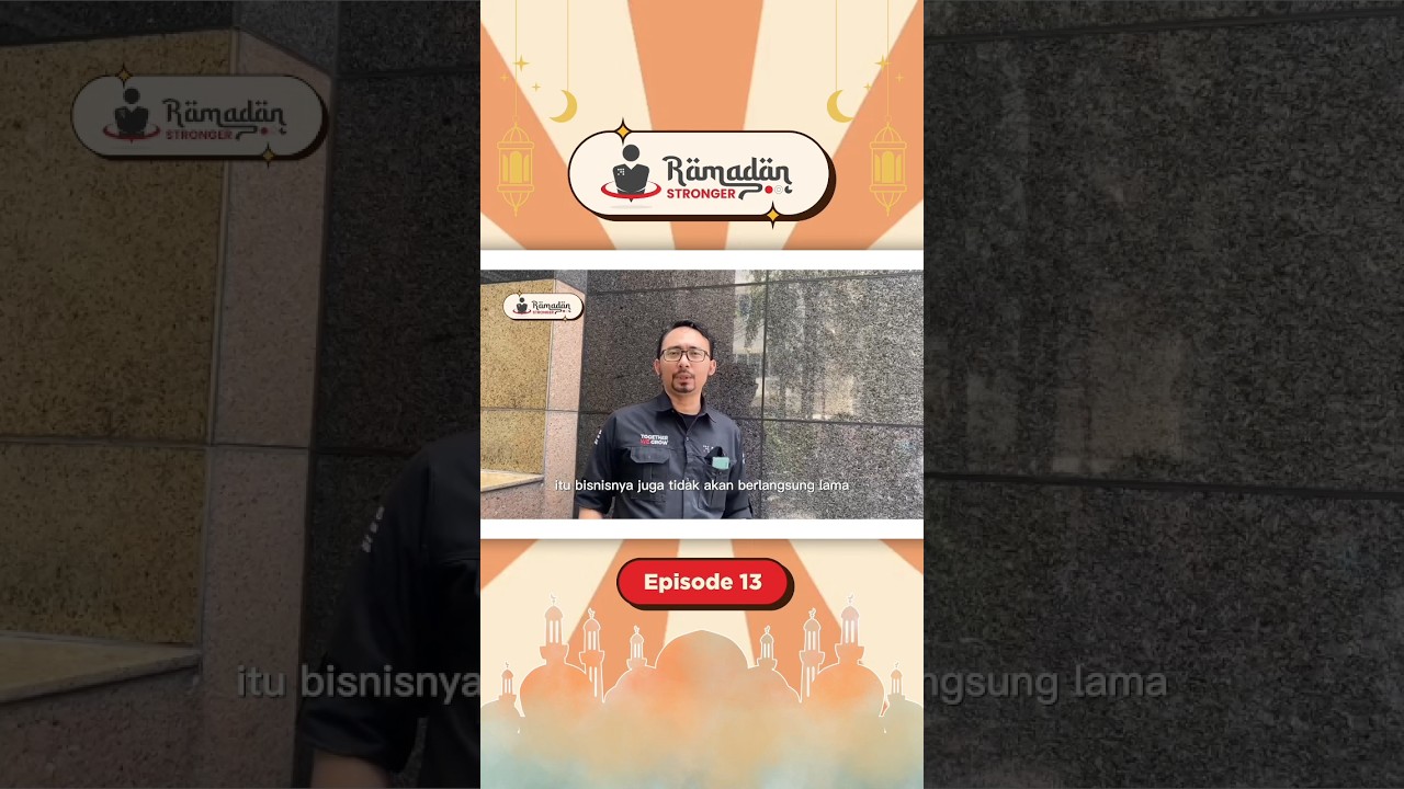 Nantikan Ramadan Stronger eps 13 sore ini. Bakalan ada Heru Prasetyo, Business Leader PBS Training