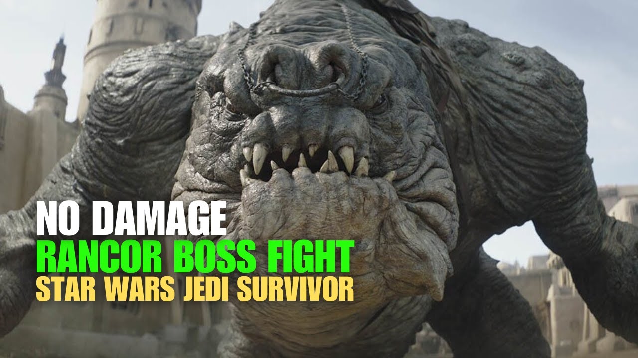 Star Wars Jedi: Survivor - Rancor Boss Fight - No Damage | Sharv Bit ...