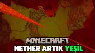 NETHER'I YEŞİLLENDİRDİM ! Minecraft Survival 13. Bölüm