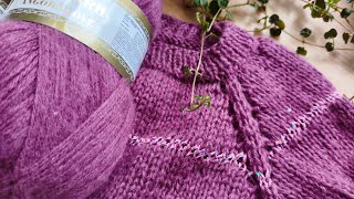 🧶Easy Raglan Sweater (Top-Down) — Step-by-Step Tutorial for Beginners