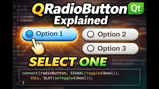 Qt6 Qt Qradiobutton Explained Signals, Slots, Events Properties C