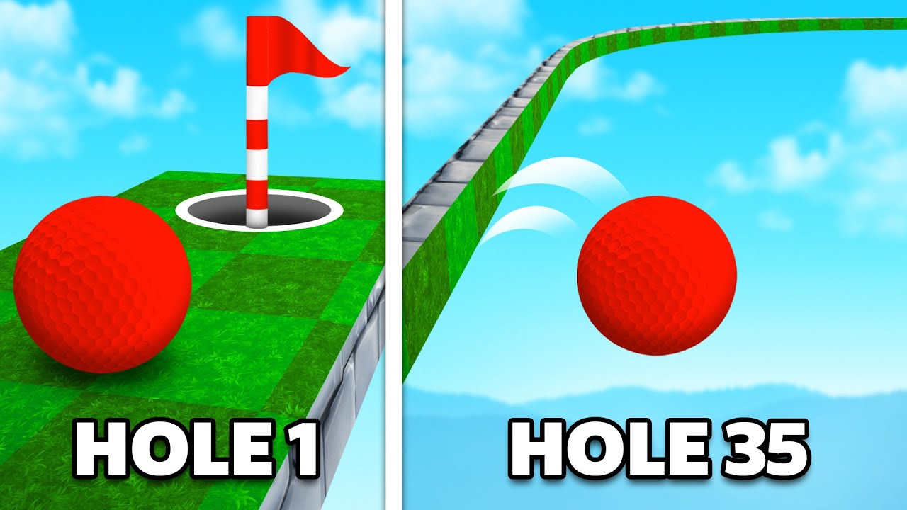 Golf It But Every Hole Gets Progressively Harder..