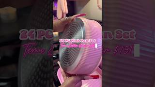 Temu Pink Finds , Under $15 Pink Pan Set! #explore #foodie #temu #pink #cooking #shorts