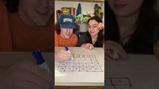Dry erase board game!! 🤓🤪 #game #markers #twoplayergames #challenge #couple