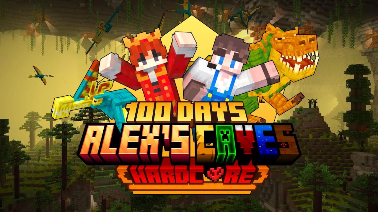 Mình Sinh Tồn 100 Ngày Minecraft Alex's Caves Siêu Khó !! - YouTube