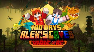 Tóm Tắt 100 Ngày Sinh Tồn Minecraft Alex's Caves Siêu Khó cùng Bin CaptainRed [FULL MOVIE]