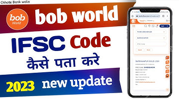 bob app me ifsc code kaise pata kare | how to check ifsc code in bon world app | #chhote_bank_wala