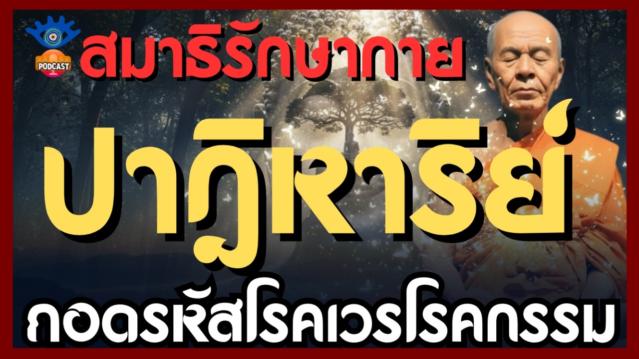 podcast ปาฏิหาริย์สมาธิรักษากาย: วิธีรักษากายด้วยสมาธิ | ถอดรหัสโรคเวรโรคกรรม