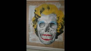 Unique Mr Brainwash skull print #banksy #mrbrainwash #streetart