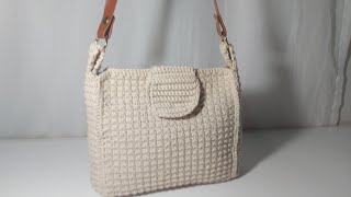 Bolsa de Crochê  Linda fácil e rápida de fazer 😍 