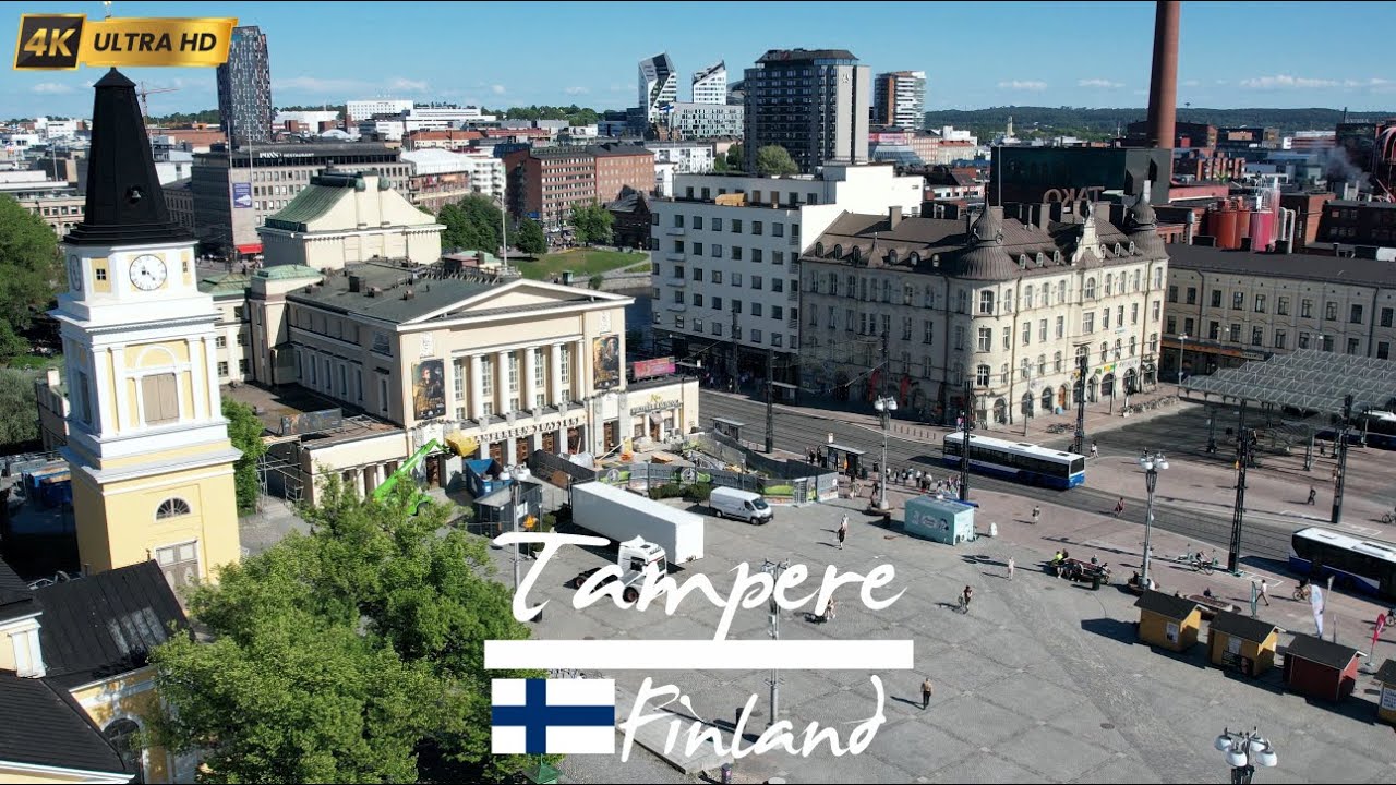 Tampere , Finland in 4K | Stunning Aerial Drone Footage of the Nordic Gem