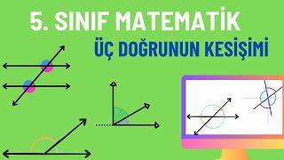5. Sinif Matemati̇k Üç Doğrunun Ikişer Ikişer Kesişimi Ile Oluşan Açılar-İki Paralel Ve Bir Kesen