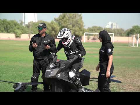 Hoverbike S3 2019 Dubai Police flying lesson