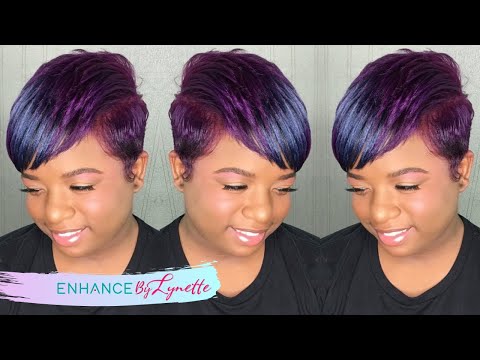 How To Ombre Short Hair Blue &amp; Purple