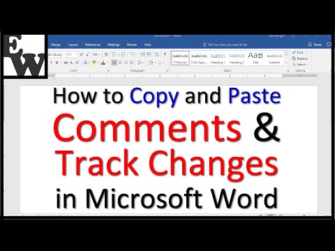 How to Copy and Paste Text with Comments and Track Changes in Microsoft Word