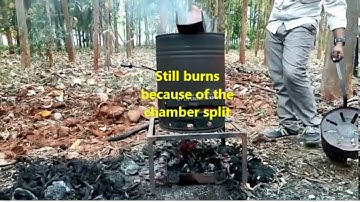 TLUD stove for biochar