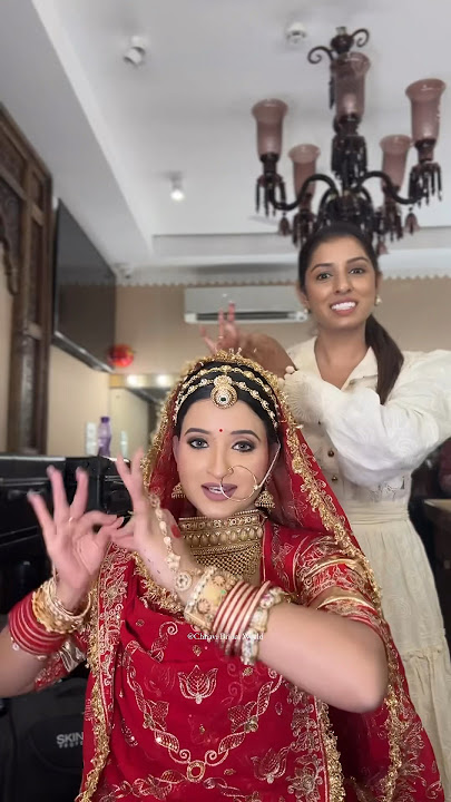 Tuning with my bride #bridal #CBW #chhavibridalworld #rajasthani #jodhpur #academy