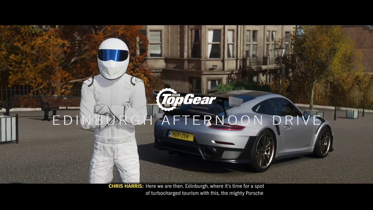 Forza Horizon 4 Top Gear Porsche GT2 RS Edinburgh Afternoon Drive