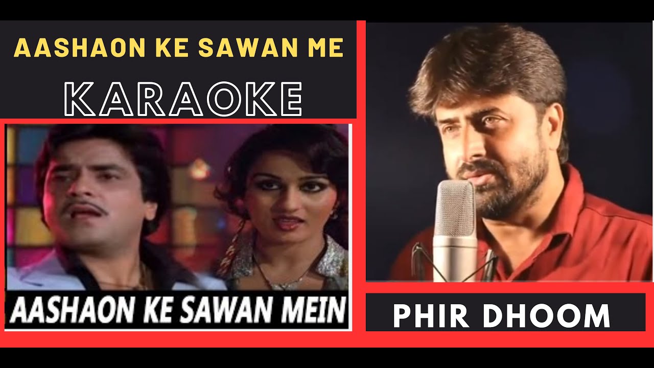 Aashaon Ke Sawan Me { Aasha Movie } Original Crystal Clear HD Karaoke With Scrolling Lyrics