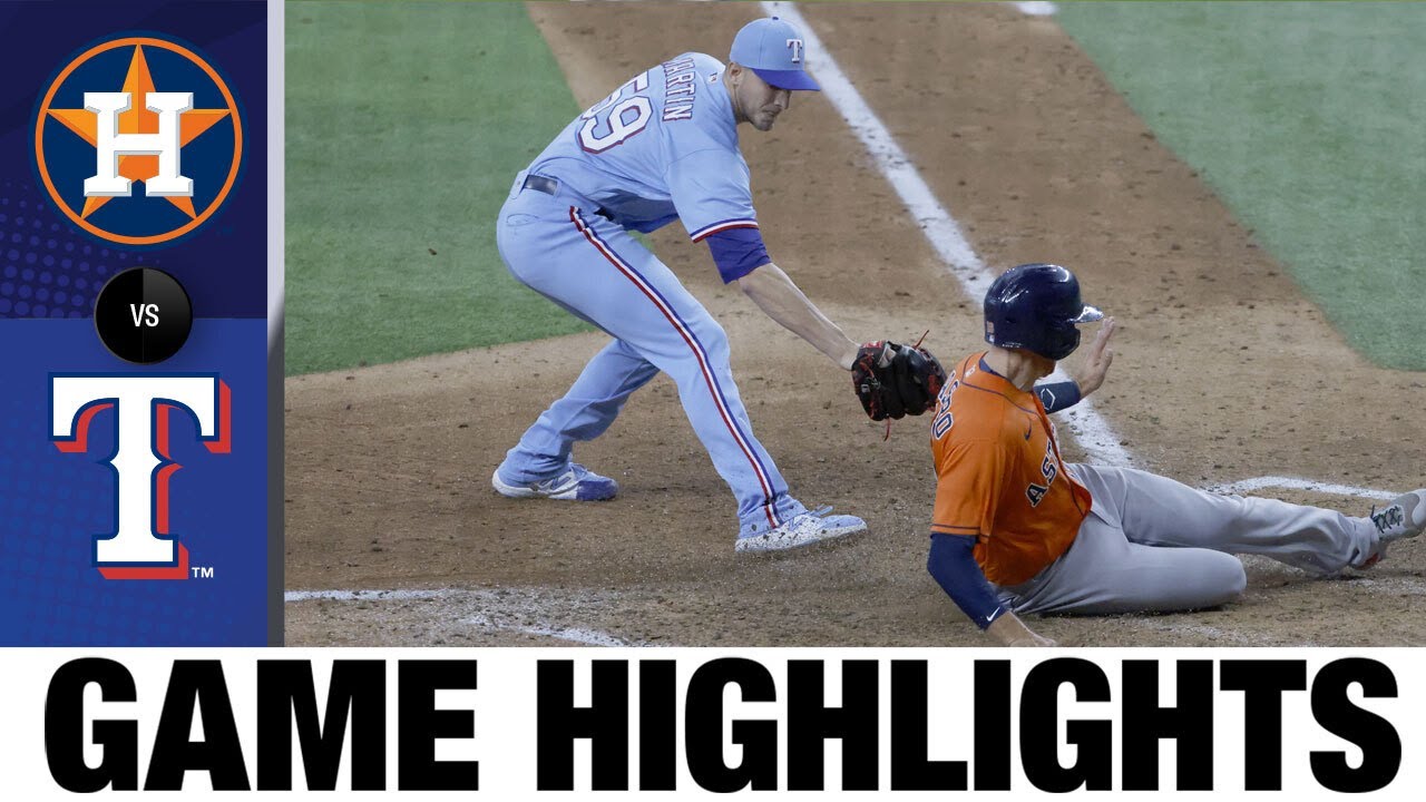 Astros vs. Rangers Game Highlights (5/23/21) MLB Highlights YouTube